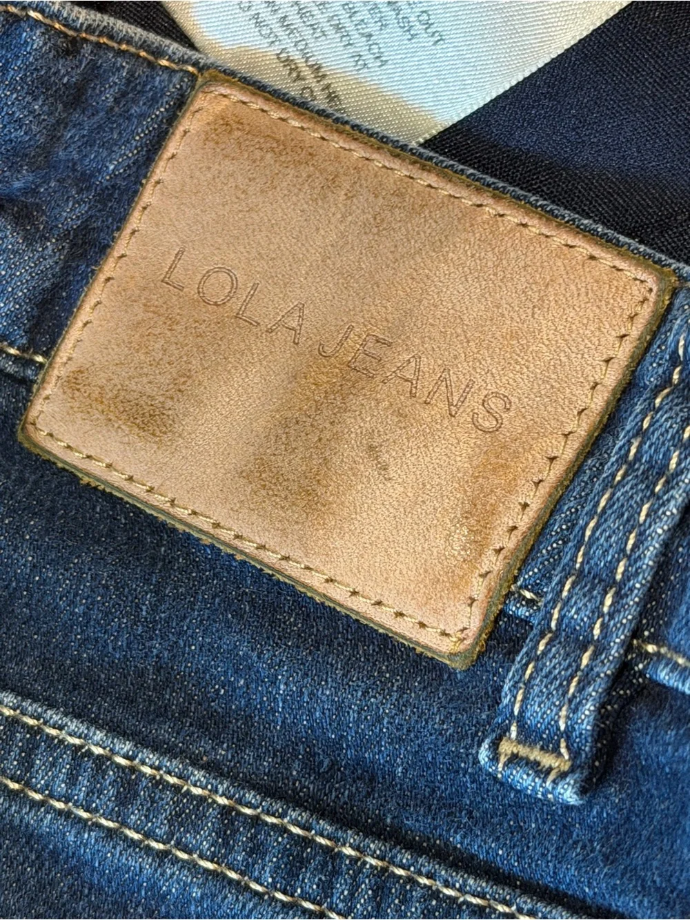 lola Dark Blue Straight Leg Jeans